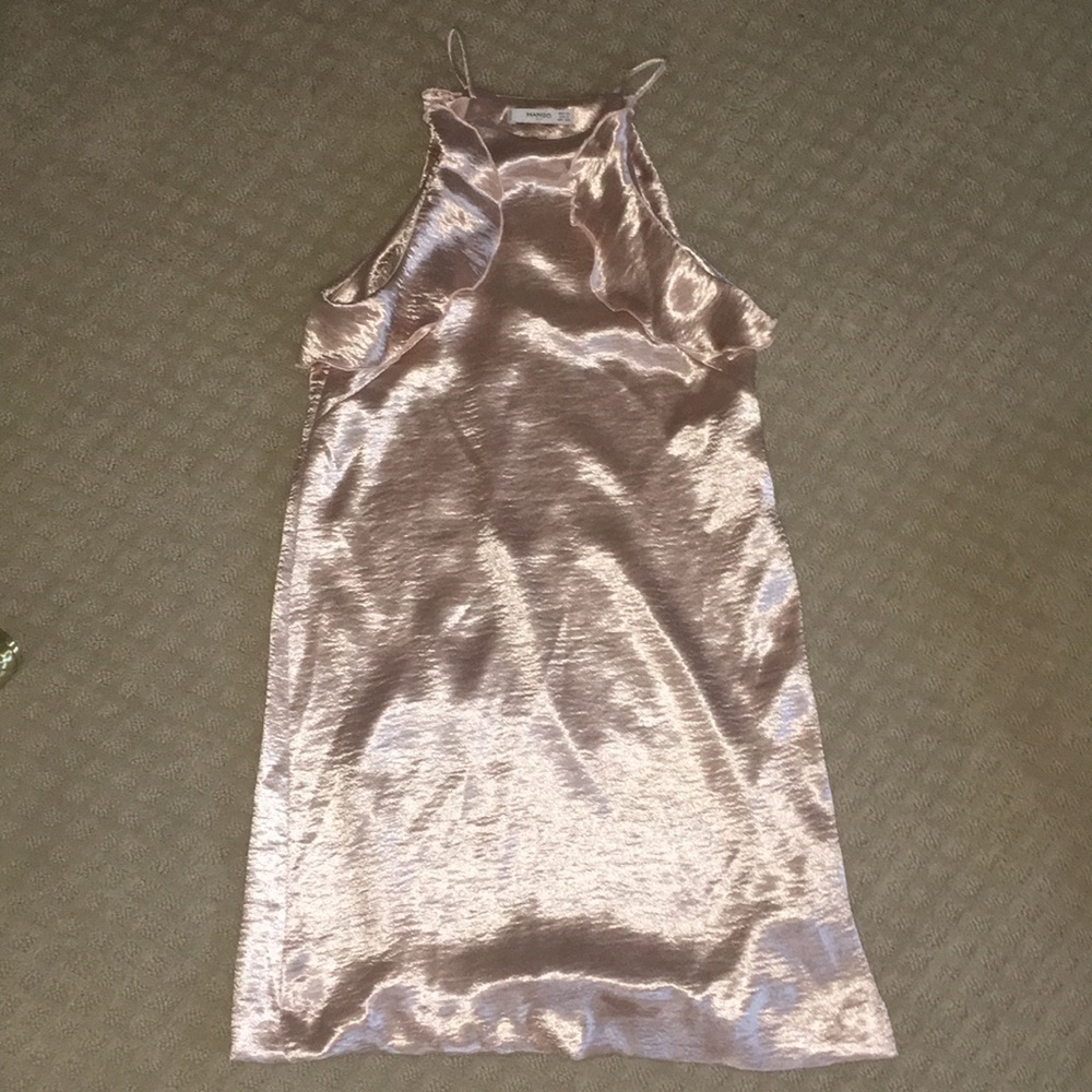 Mango high neck dress